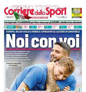 Verso Belgio-Italia di stasera, il CorSport in prima pagina: "Noi con voi"