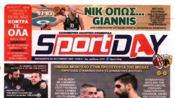 Milan-AEK, Sport Day celebra il pari dei greci: “Bellissima”