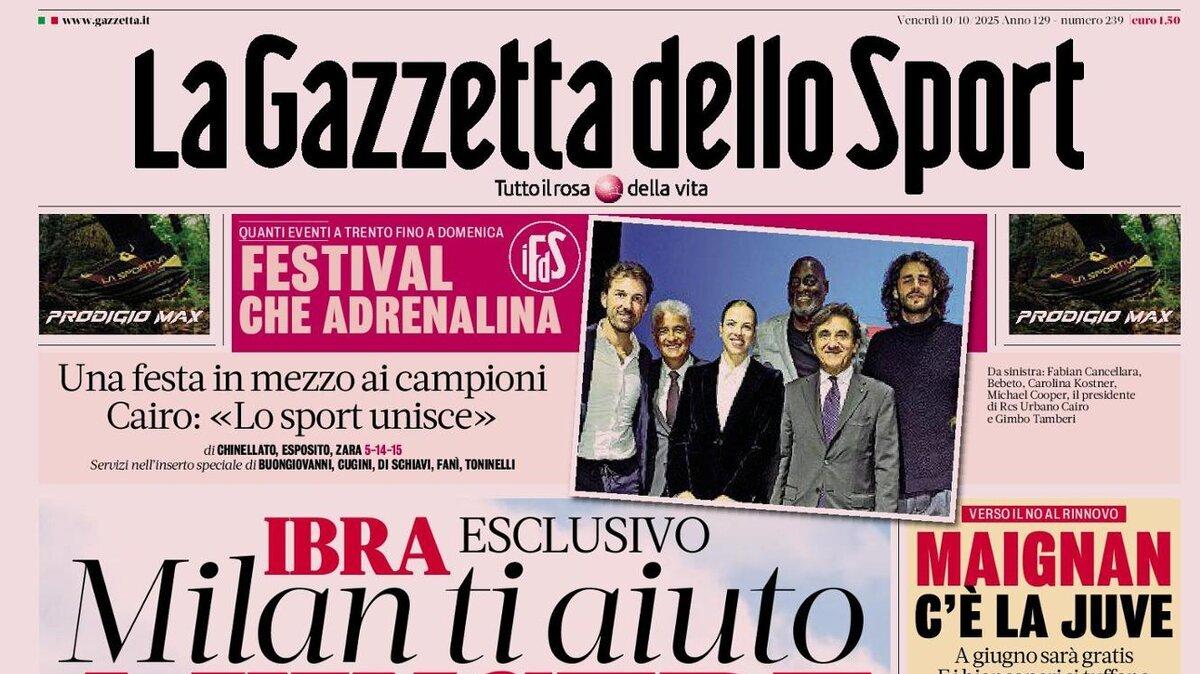 La porta rossonero al centro del villaggio: le prime pagine dei giornali sportivi