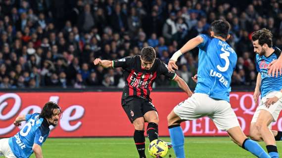 Napoli-Milan 0-2 al 45′: Leao-Diaz, rossoneri meritatamente in vantaggio