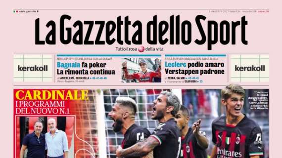 La Gazzetta in prima pagina sui rossoneri: “Milan mondiale”