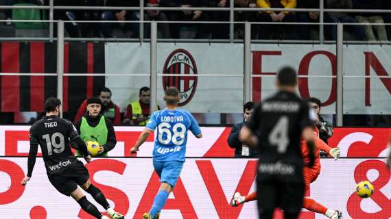 Theo segna e guida la difesa: il Milan batte 1-0 il Napoli e blinda la Champions
