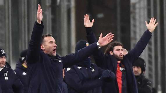 Genoa, Shevchenko torna negativo e sarà in panchina contro il Sassuolo