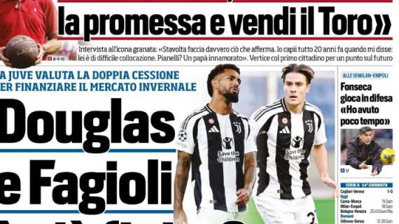 Tuttosport in prima pagina: "Fonseca gioca in difesa: 'Ho avuto poco tempo'"