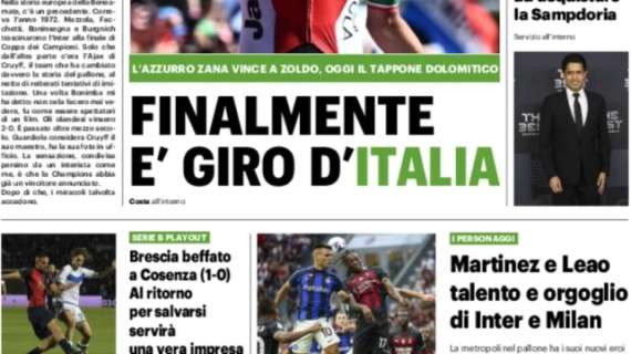 Il QS in prima pagina: “Martinez e Leao, talento e orgoglio di Inter e Milan”