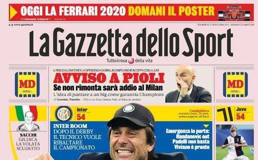 Milan, La Gazzetta dello Sport: "Avviso a Pioli"