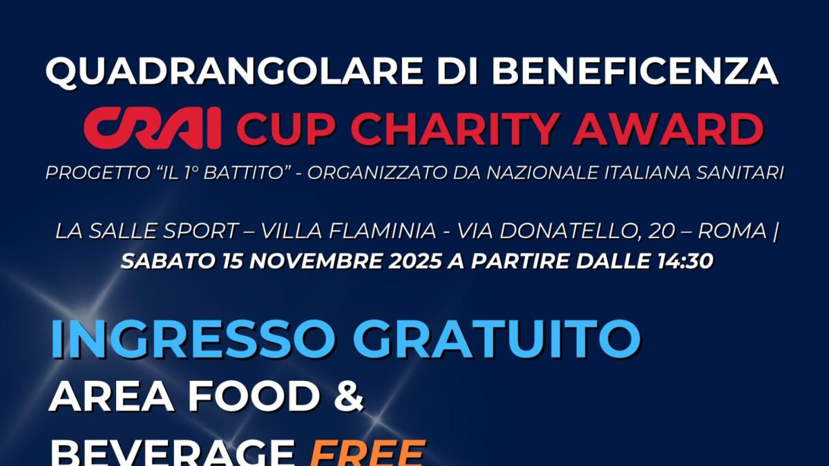 Inizia un torneo di beneficenza con i Campioni dello Sport e Nazionale Italiana Calcio Olimpionici