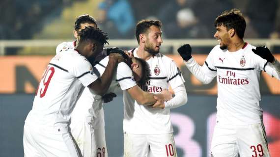 Milan di rimonta: a Bergamo i rossoneri ribaltano per la quinta volta una partita di Serie A