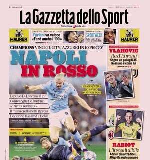La Gazzetta in prima pagina: "Rabiot l'insostituibile. Adrien più altri dieci... Allegri lo vuole sempre"