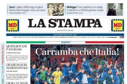 La Stampa sulla Nazionale: "Carramba che Italia!"