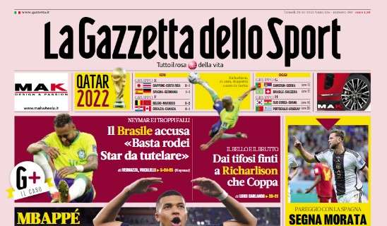 La Gazzetta in prima pagina: “I nomi di Milan, Juve e Inter per la rimonta scudetto”