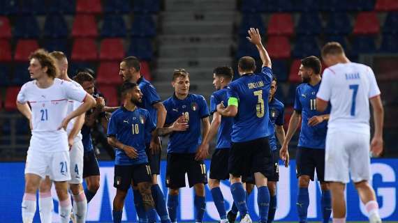 Italia-Repubblica Ceca 4-0: gli Azzurri (si) divertono nell'ultimo test pre Euro2020