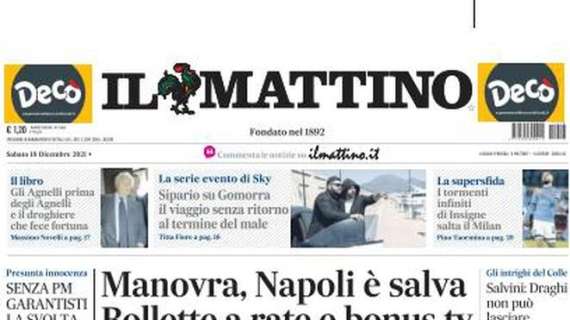 Il Mattino: "I tormenti infiniti di Insigne: salta il Milan"