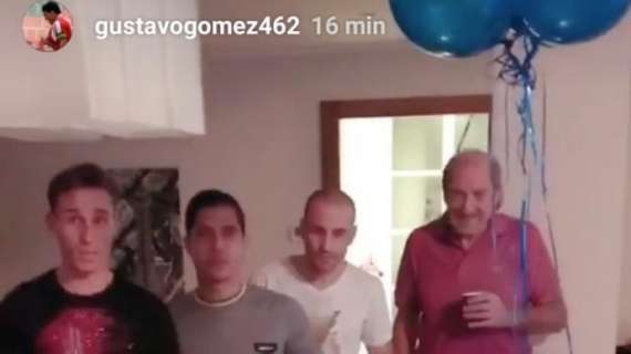 Paletta e un compleanno festeggiato con tanti ex compagni: da Biglia a Gomez, passando per Mauri e Palacio