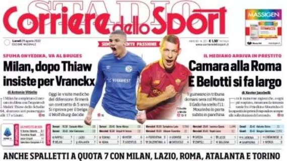 Il CorSport sul mercato rossonero: "Milan, dopo Thiaw insiste per Vranckx"