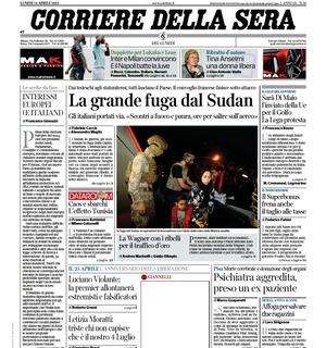 Il CorSera apre sulla Serie A: “Inter e Milan convincono. E il Napoli batte la Juve”