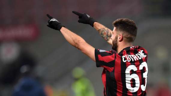 Milan, Cutrone festeggia il passaggio del turno in Coppa Italia