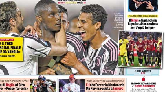 La Gazzetta in prima pagina: "Il Milan e la panchina. Capello: 'Idee confuse, non c'è più tempo'"