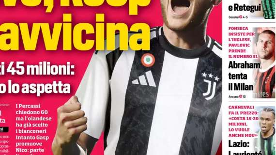 Il CorSport in prima pagina: "Abraham tenta il Milan"