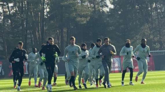 PHOTOGALLERY MN - Milanello, la rifinitura dei rossoneri prima del Girona