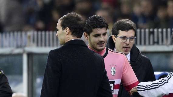 Morata: "Contento per Allegri e Tare, ma del mio futuro non so nulla. Mi sento spesso con Max"