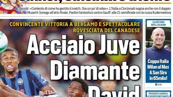 Tuttosport in apertura: "Coppa Italia, Milan al Max. A San Siro in 65mila!"