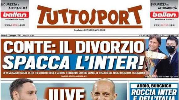 Juve, Tuttosport in prima pagina: "Gigio per stare Allegri"