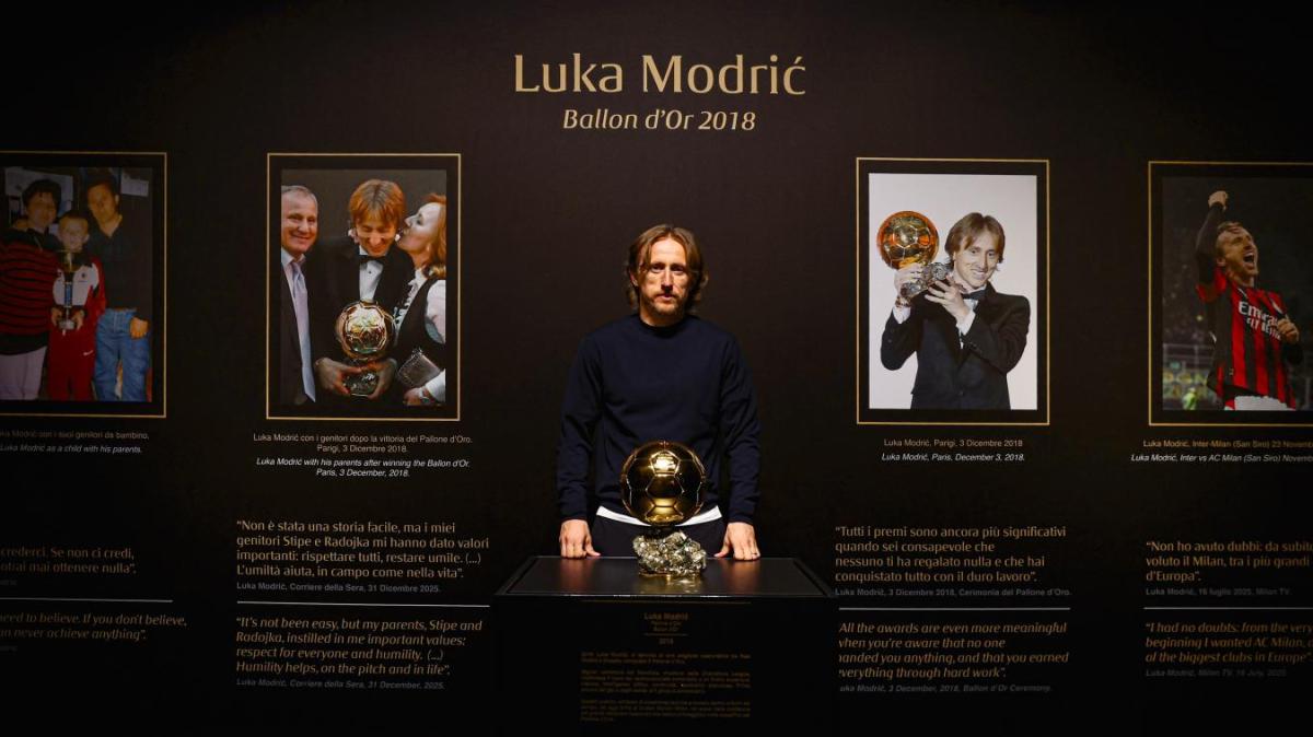 Il Pallone d'Oro di Luka Modric arriva al Museo Mondo Milan! Info e dettagli