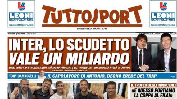 Tuttosport in prima pagina: "Asterix e Obelix, sfida a IbrahimoviX"