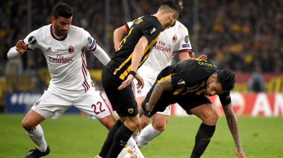 LIVE MN - Europa League, AEK-Milan (0-0) - Altra prova da dimenticare, pari e noia allo Spyros Louīs
