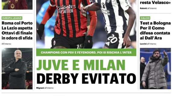 Il QS sul sorteggio Champions: "Juventus e Milan, derby evitato"