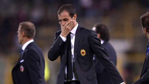 Allegri a Sky: "Subiamo troppi gol. A Natale saremo in un'altra posizione di classifica. Matri? Spero si sblocchi sabato"
