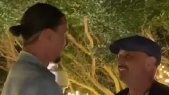 FOTO - Ibrahimovic in Sardegna: incontro e abbraccio con Sinisa Mihajlovic