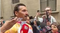 VIDEO MN - Ibra: "Orgoglioso di aver portato la Fiamma Olimpica a Milano che è la mia seconda casa"