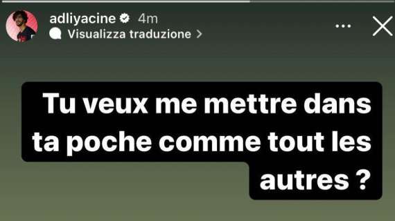 Adli esalta Kalulu: "Mi vuoi mettere in tasca come tutti gli altri?!"