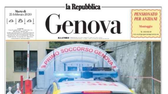 La Repubblica: "Genoa e Samp rebus partite a porte chiuse"