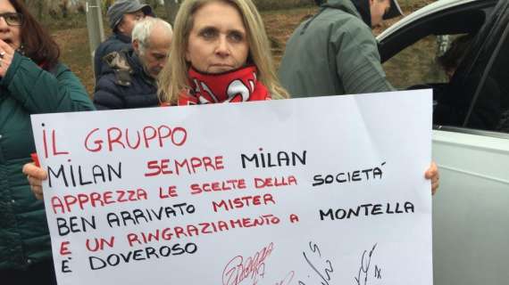 FOTO MN - Milanello, i tifosi danno il benvenuto a Gattuso e ringraziano Montella