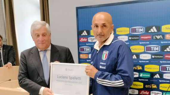 Ministro Tajani: "Nominato Spalletti ambasciatore dello sport italiano nel mondo"