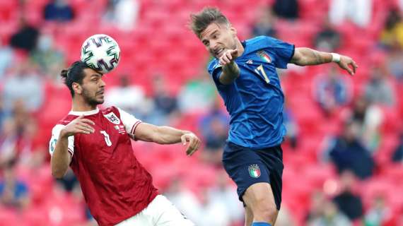 Italia-Austria 0-0, reti inviolate a Wembley: si va ai supplementari