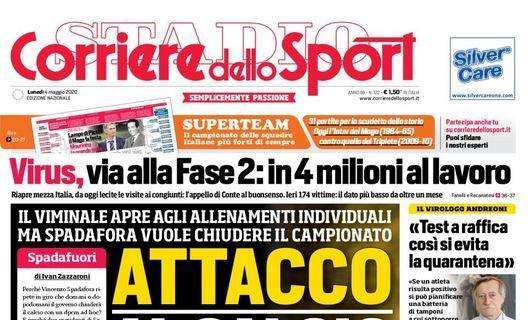 Il CorSport in prima pagina: "Attacco al calcio"