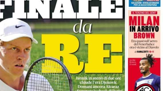 La Gazzetta in apertura: "Milan, in arrivo Brown"