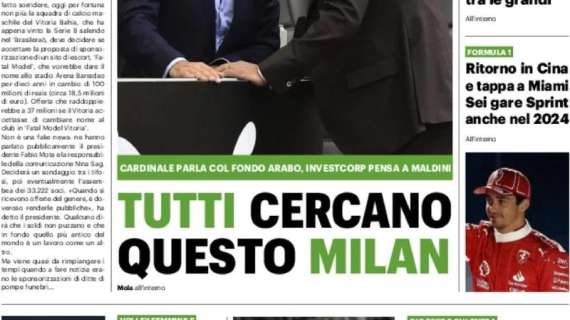 Il QS titola: "Tutti cercano questo Milan"