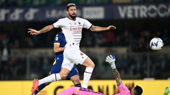 LIVE MN - Milan-Fiorentina, le ufficiali: torna Giroud, ancora spazio a Thiaw