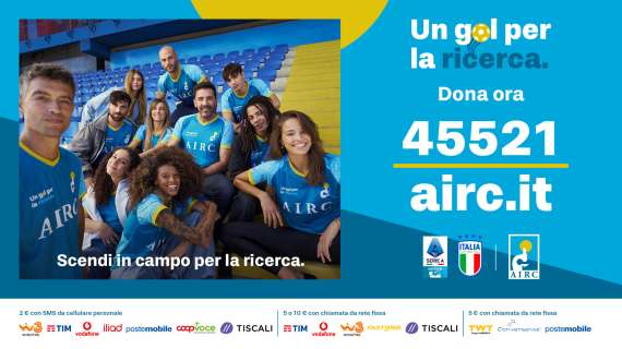 Figc-Airc, Italia-Francia chiude campagna 'Un gol per la Ricerca'