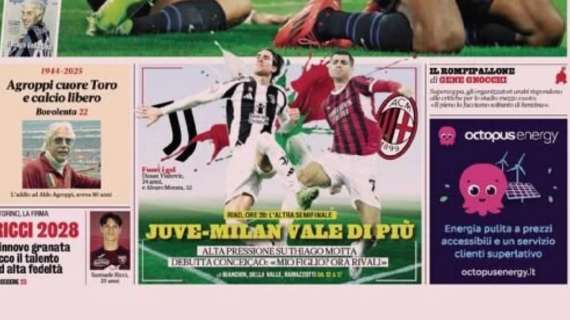 Oggi tocca a Juve e Milan: le prime pagine dei principali quotidiani sportivi