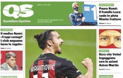 L'apertura del QS sul Milan: "Ibra guarito, vede il derby"