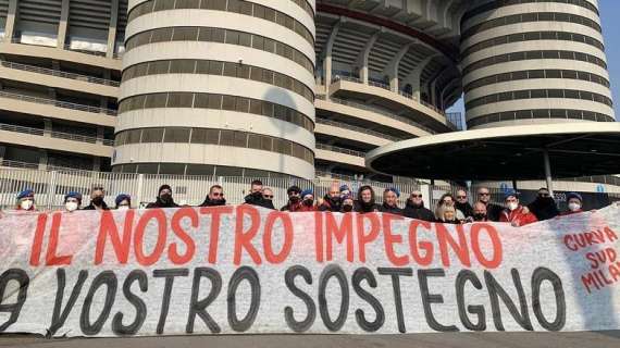 Curva Sud, il tifo rossonero al fianco dei City Angels