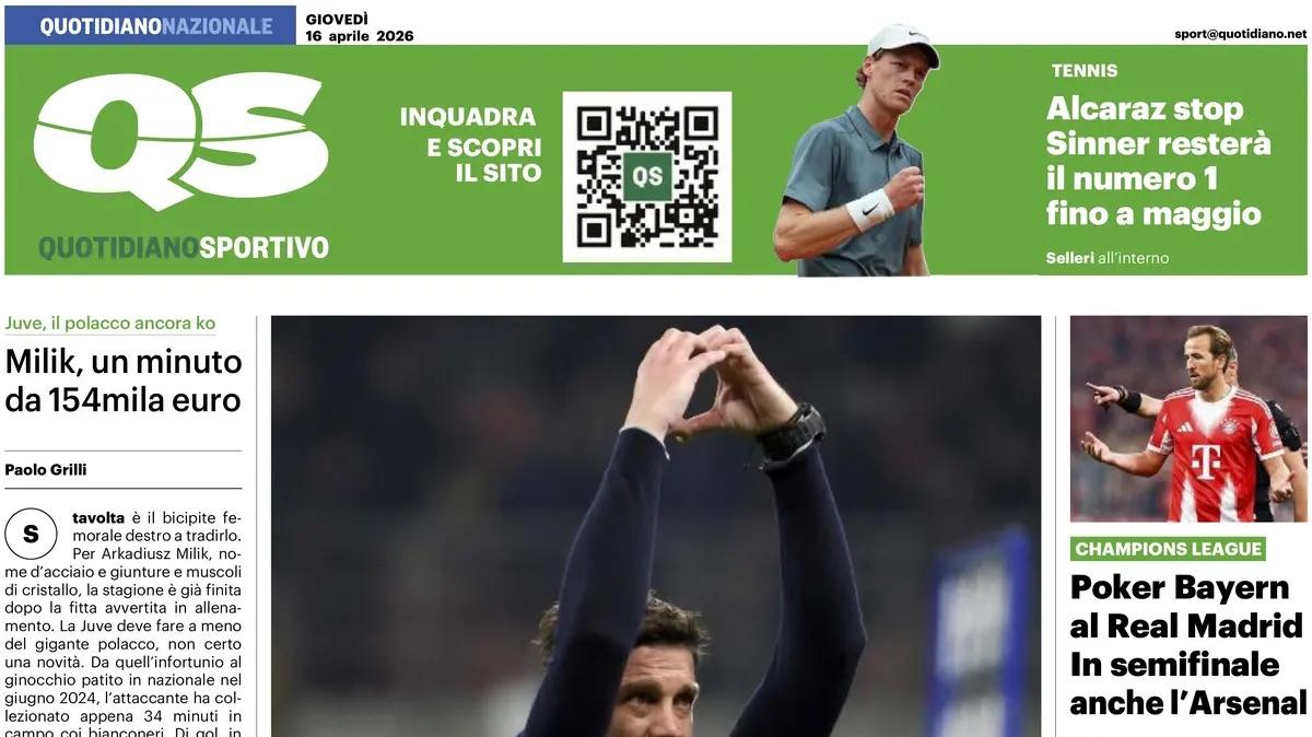 I dubbi in Casa Milan. Il QS titola: "Da Nkunku a Ricci: quanti milioni finiti in panchina"