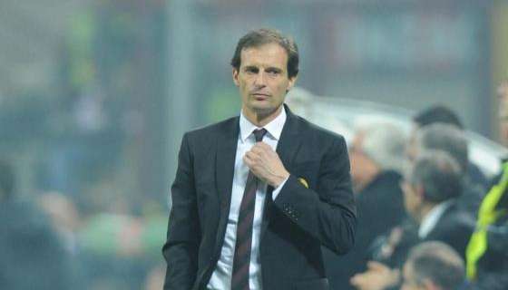 Allegri: "Milan-Juve è stata ben arbitrata ma ci sono stati degli errori. Spero di recuperare qualcuno per Palermo"