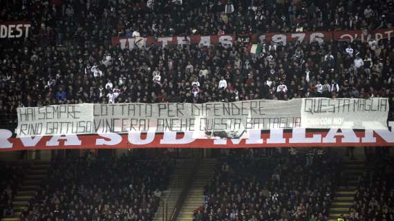 Curva Sud: "Gattuso, vincerai anche questa battaglia"